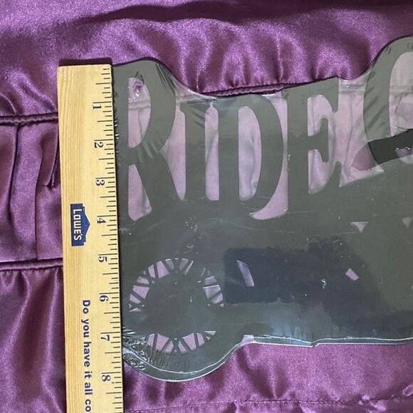 Motorcycle Decor Metal Wall Art Sign Plaque Ride On Man Cave Vintage Style NEW - Picture 8 of 8